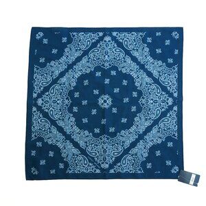 Indigo Blue Paisley Lucky Brand 100% Cotton Bandana